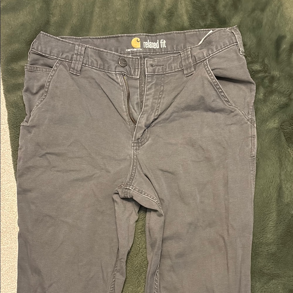 Carhartt Men's Relaxed Fit Gray Work Pants
